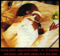 Every year, 1 in 12 babies are born with birth defects in the USA